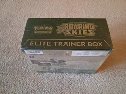 Factory Sealed Pokemon ROARING SKIES Elite Trainer Box With Acrylic Case - Image 5