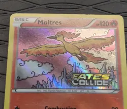 Moltres XY127 Promo XY FATES COLLIDE Prerelease Stamped Pokemon Card LP - Image 3