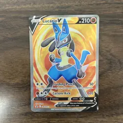 Lucario V - SWSH213 (Full Art) Sword & Shield Promo NM Pokemon TCG - Image 1