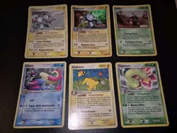Pokemon - Lotto 6 Holo E Stamped Set EX - Magneton - Milotic - Ampharos Vintage - Image 1