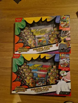 Pokemon TCG Ascended Heroes Poster Collection Boxes Gardevoir & Lucario BRANDNEW - Image 1
