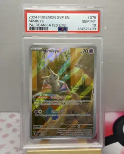 2024 POKEMON SVP EN-SV BLACK STAR PROMO #075 MIMIKYU PSA 10 - Image 1