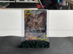 Arceus & Dialga & Palkia GX MP Cosmic Eclipse Alt Art Pokemon 221 Tag Team 2019 - Image 1