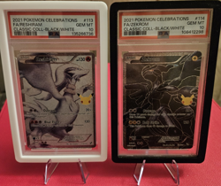 Pokemon Celebrations Full Art Reshiram & Zekrom 113/114 PSA 10 Foil Lot 2021 - Image 1