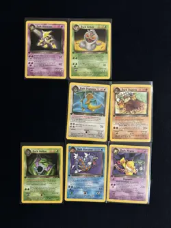 Pokemon Team Rocket 1st Edition Complete Set master set NEAR COMPLETE 63/82 - Image 2