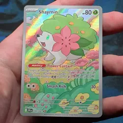 Shaymin 185/182 IR Illustration Rare Sv10 Destined Rivals Pokemon - NM - Image 1