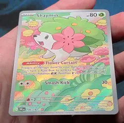 Shaymin 185/182 IR Illustration Rare Sv10 Destined Rivals Pokemon - NM - Image 4
