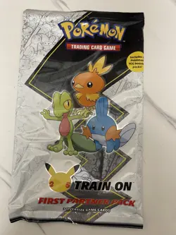 Pokemon TCG First Partner Pack Johto 25th Anniversary Train On 2 Booster Packs 820650809675 - Image 1