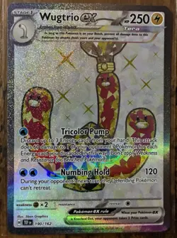 Wugtrio Ex 190/162 Temporal Forces Ultra Rare Pokemon TCG - Image 1