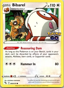 BIBAREL - 060/078 - POKEMON GO - - LP - Image 1