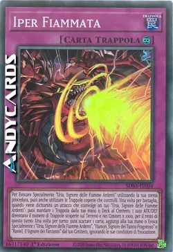 IPER FIAMMATA • (Hyper Blaze) • Super R • SDSA IT034 • 1Ed • Yugioh! • ANDYCARDS - Image 1