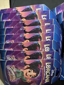 Disney Lorcana TCG Shimmering Skies Sleeved Booster Pack LOT of 16 Fact. Sealed - Image 3