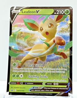 Pokemon Card Leafeon V SWSH194 Black Star Promo Near Mint - Image 1