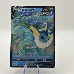 Pokemon Card Vaporeon SWSH150 Black Star Promo - Image 1