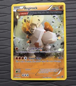 Regirock XY49 XY Promos Cosmos Holo Black Star Promo Pokemon Card - Image 1