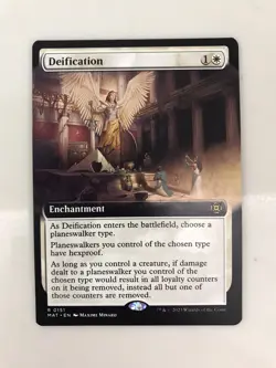 Deification Extended Borderless MTG Magic the Gathering Card NM Mint March MAT - Image 1