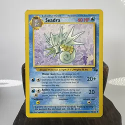 1999 Pokemon Trading Card Seadra 42/62 Fossil Collection - Image 1