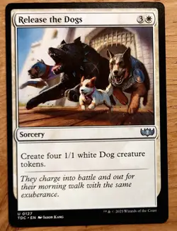 MTG Magic: Die Hunde loslassen, Release the Dogs, English Nearmint TOKENS - Image 1