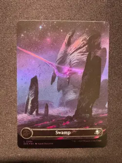 SWAMP (0264) (BORDERLESS) FOIL - Magic: The Gathering - NM/M - Image 1