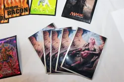 Trading Card Game Card Sleeves Some With Art Lot of 41 - Image 5