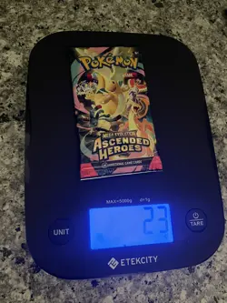 Heavy Pokemon Ascended Heroes Booster Pack (23g) Potential God Pack - Image 1
