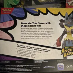 Pokemon TCG Mega Evolution–Ascended Heroes Premium Poster Box Mega Lucario - Image 2