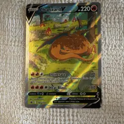 Pokemon Charizard V SWSH260 Full Art Promo Holo 220 HP Incinerate Heat Blast - Image 5