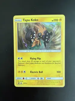Pokemon Tapu Koko Shiny Alternate Art Holo Promo #SM30a MP - Image 1