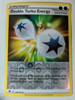 Double Turbo Energy 151/172 Brilliant Stars Pokemon Reverse Holo Foil Nice! - Image 1