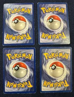 1st Edition Pokemon Dark Wartortle Meowth Bellsprout Horsea - Image 2