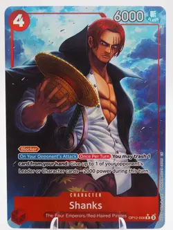 One Piece Tcg Shanks OP12-008 Alt Art English One Piece Card Game - Image 1