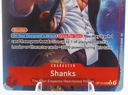 One Piece Tcg Shanks OP12-008 Alt Art English One Piece Card Game - Image 2