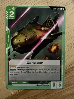 Zanzibar - Gundam Card Game #GD01-125 - NM / Mint Uncommon - Image 1