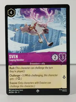 Sven - Leaping Reindeer - Super Rare - Winterspell #60 - LORCANA -B - Image 1