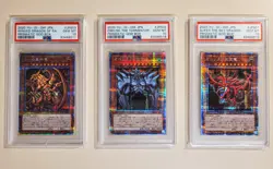 US SELLER Yugioh Prismatic god box Egyptian god cards Consecutive PSA 10 Cert - Image 1