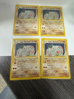 Pokemon TCG Neo Destiny Light Machoke 91/105 Creature Lot — 4 Cards English - Image 1
