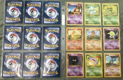 1999 BASE SET POKEMON CARDS BUNDLE #3 (43 OUT OF 102) COMMON AND UNCOMMON - Image 3