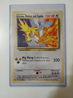 Pokemon Promo Card Legendary Birds Articuno Moltres Zapdos RARE Jumbo J23 - Image 1