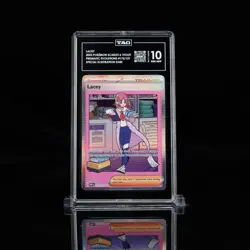 Pokemon TCG Trainer Lacey Prismatic Evolution Holo Card 175/131 TAG 10 - Image 3
