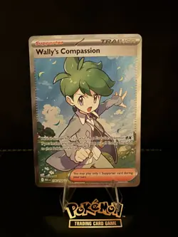 Pokemon Card Wally's Compassion 176/132 Mega Evolution Full Art Ultra Rare mint - Image 1