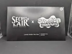 Lands Under the Sea Secret Lair MTG x SpongeBob SquarePants Magic MTG SLD FOIL - Image 1