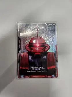Gundam Card Game GD01 Newtype Rising Char's Zaku II Resource R-005 C+ Foil - Image 1