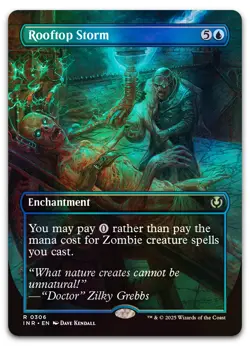 Rooftop Storm (Borderless) #306 (Foil) (NM) Innistrad Remastered INR Magic MTG - Image 1