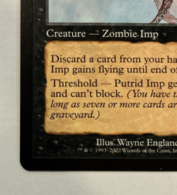 Putrid Imp Torment #77/143 Common MTG 2002 LP - Image 2