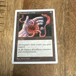 Magic: The Gathering MTG Fourth Edition Nevinyrral's Disk - Image 1