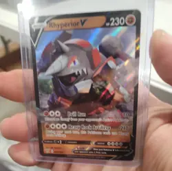 Pokemon Rhyperior V 095/189 Darkness Ablaze Ultra Rare Holo NM - Image 1