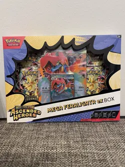 Pokemon Mega Evolution Ascended Heroes Mega Feraligatr ex Promo Foil Box - Image 1