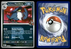TEAM ROCKET'S HONCHKROW (TEAM ROCKET) 127/217 RARE ASCENDED HEROES POKEMON NM - Image 1