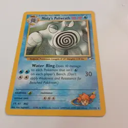 Pokemon Vintage Rare Misty's Poliwrath Gym Heroes 31/132 WotC - Image 1