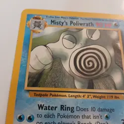 Pokemon Vintage Rare Misty's Poliwrath Gym Heroes 31/132 WotC - Image 2